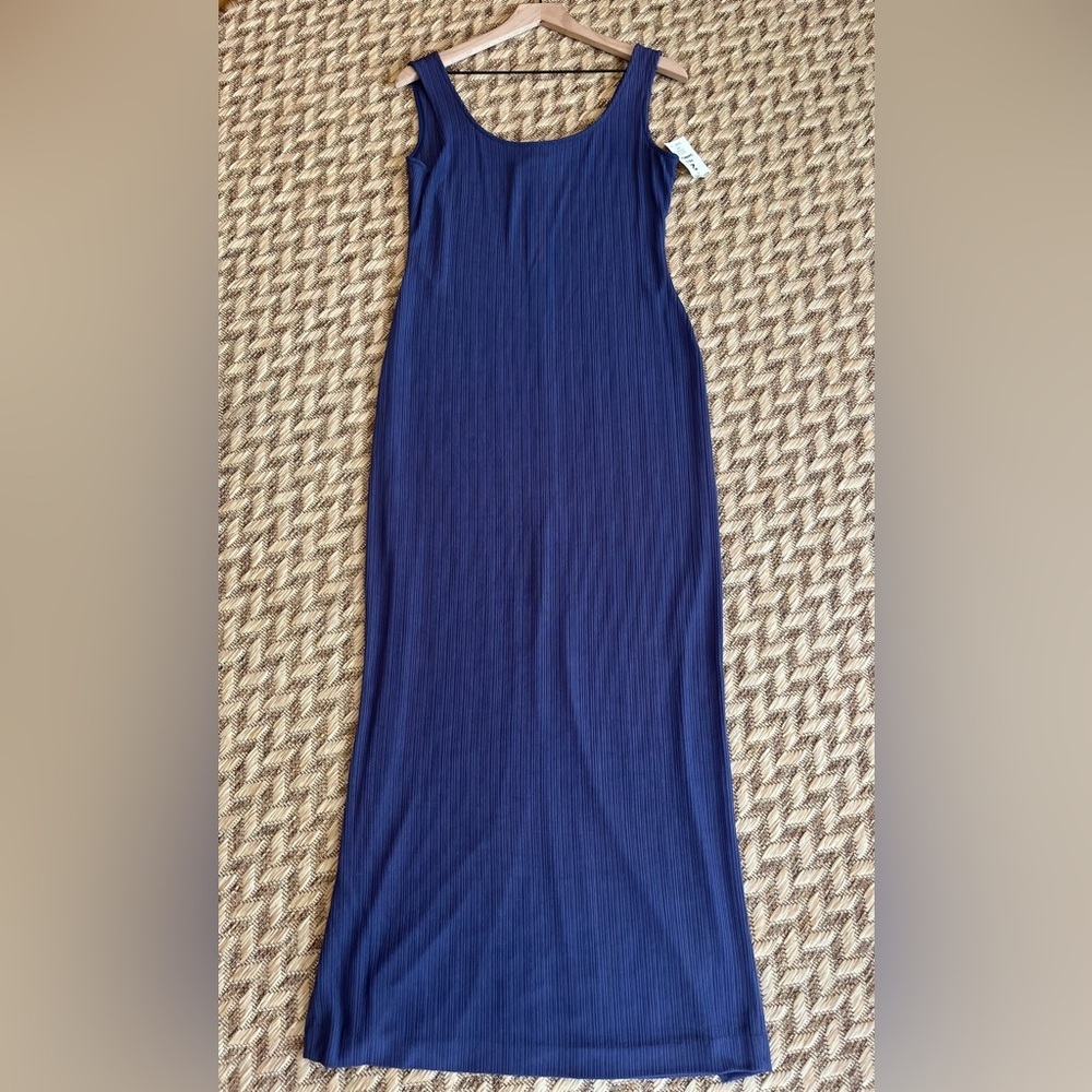 NWT Vintage Alex Evenings Dress - Women’s 10 Navy Blue - Tank Maxi